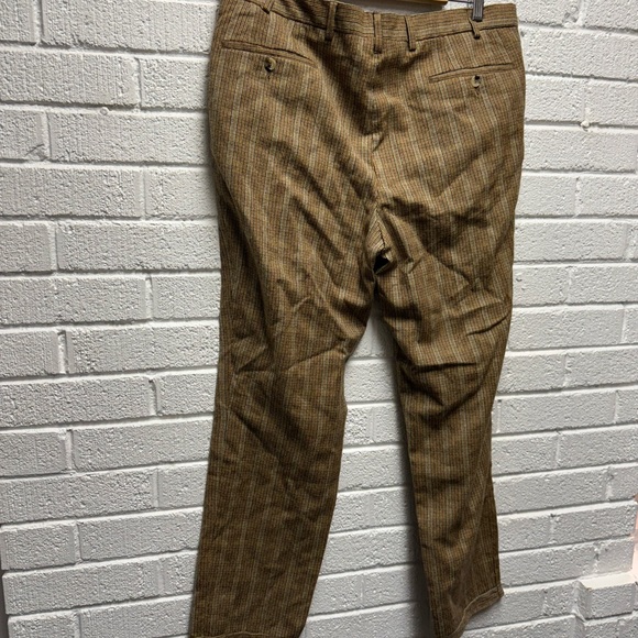 Pal Zileri Tan Striped Chinos - Picture 8 of 10